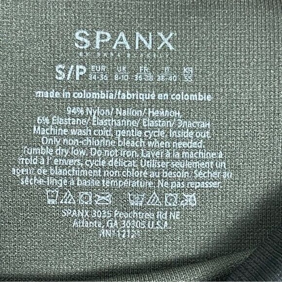 Spanx Look At Me Now Seamless Legging Green Camo Size Small high rise sh… - Picture 11 of 11